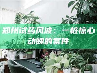 赤壁郑州试药风波：一桩惊心动魄的案件