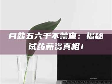 赤壁月薪五六千不禁查：揭秘试药薪资真相！