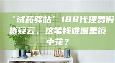 赤壁‘试药驿站’188代理费假货疑云，这笔钱难道是镜中花？ 第1张